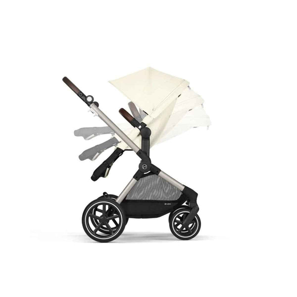 Cybex Eos Lux Silver 2-in-1 Pushchair - Seashell Beige