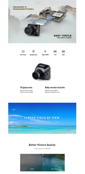 Caddx Baby Turtle 🐢 1080p Mini HD FPV Camera (Normal / Whoop Version)