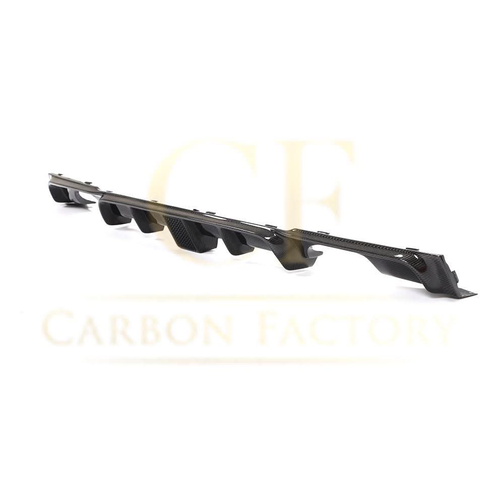 Carbon Fibre Rear Diffuser with LED Light Quad Exhaust for BMW F30 F31 3 Series 12-19