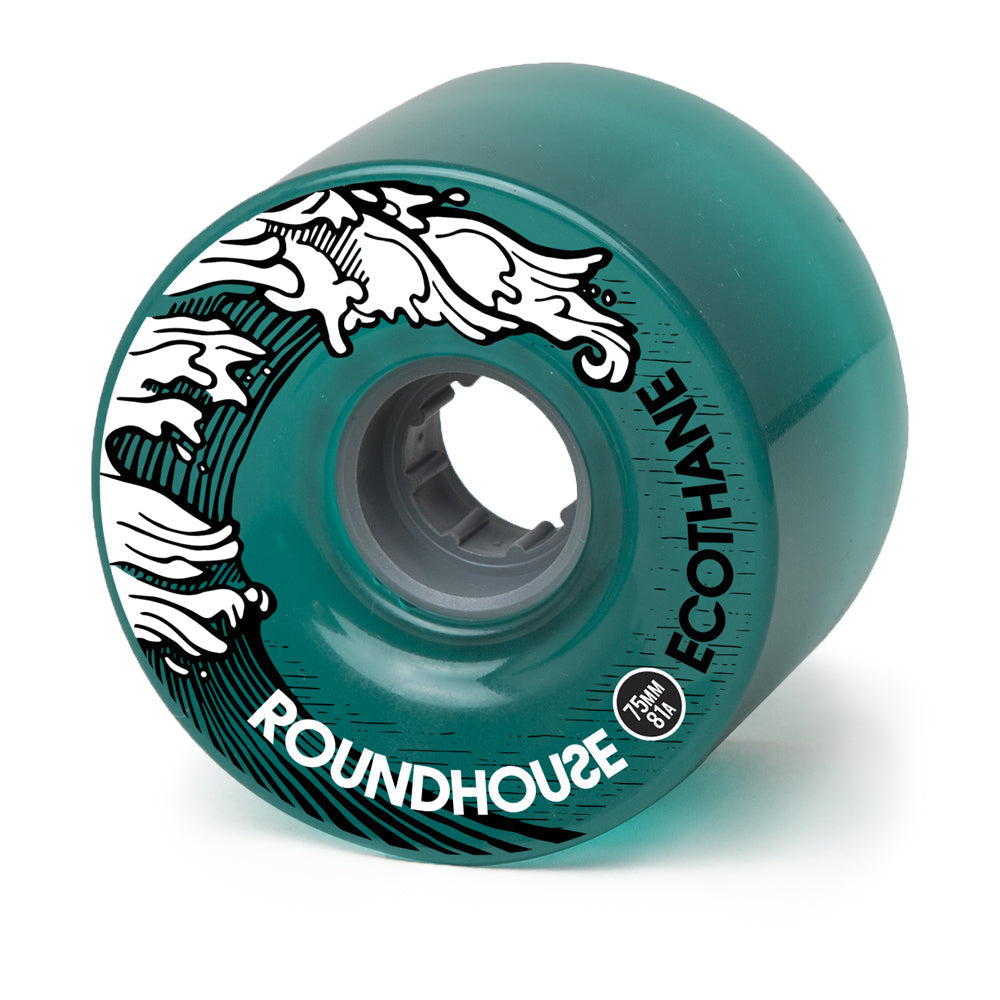 Carver Skateboards - Roundhouse Wheels - 75mm Eco Mag - Aqua (81A)