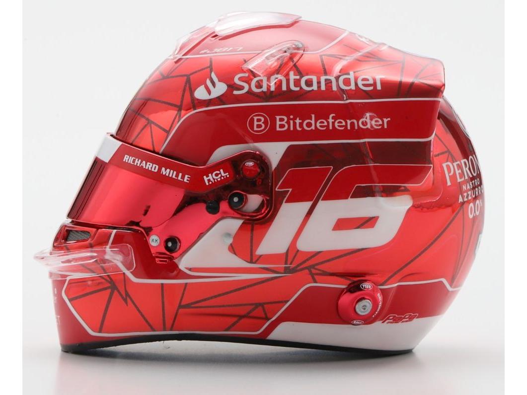 Charles Leclerc F1 Singapore GP 2024 Helmet 1:5 Scale Looksmart Resin Replica