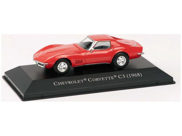 Chevrolet Corvette C3 1968 Red 1:43 Scale Diecast Model