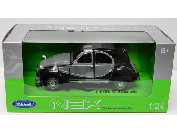Citroen Charleston 2CV 1982 Grey/Black 1:24 Scale Welly Diecast Model