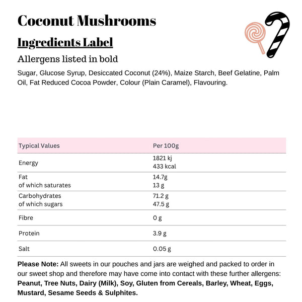 Coconut Mushrooms