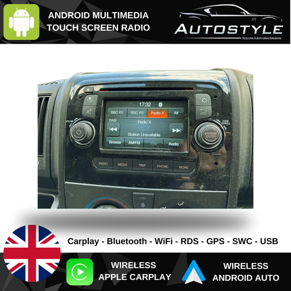 Citroen Relay Apple Carplay / Android Auto 9" Stereo Upgrade