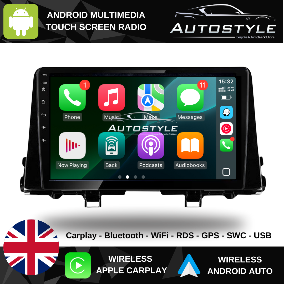 Kia RIO 1 YB KX Cross Apple Carplay / Android Auto 9" Stereo Upgrade 2016-2020
