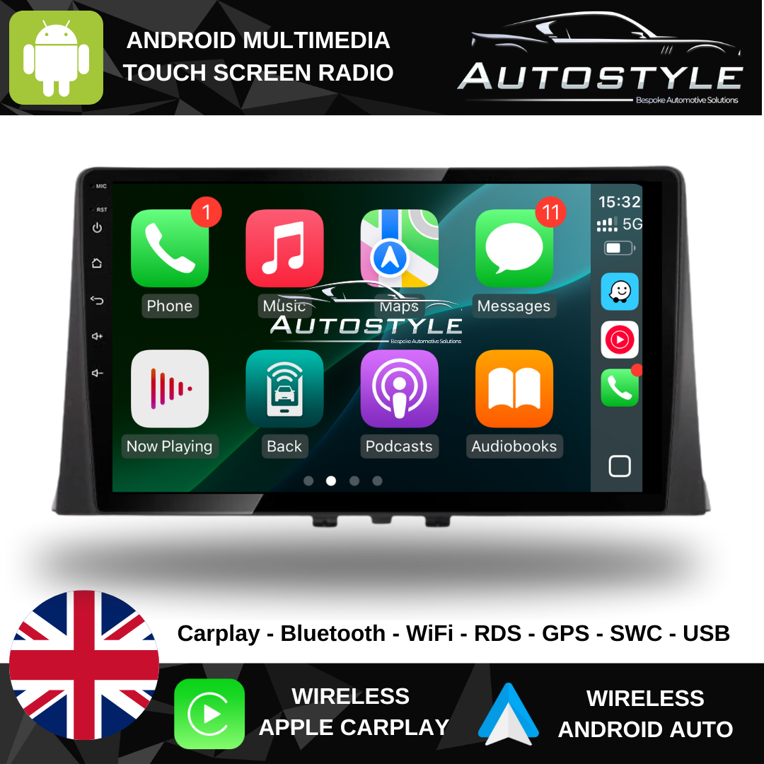 Citroen Berlingo Peugeot Partner Opel Combo 10" Apple Carplay / Android Auto Stereo Upgrade 2018-23