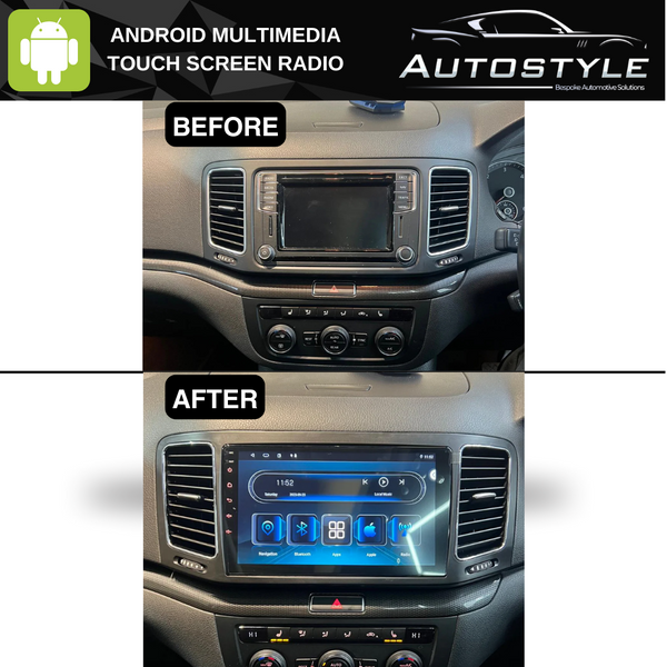 VW Sharan Apple Carplay / Android Auto 9" Stereo Upgrade