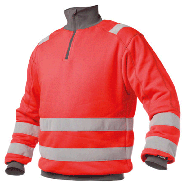 DASSY Denver 300376 1/4 Zip Hi-Vis Work Sweatshirt Various Colours