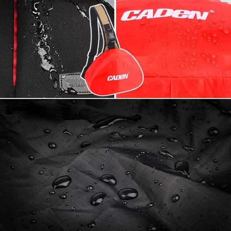 CADEN Triangle Camera Bag with Rain Cover for Canon/Nikon/Sony, 36x31x15cm, Army Green