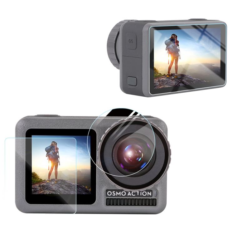 For DJI Osmo Action 3-in-1 Lens  Front and Back LCD Display HD Protective Film