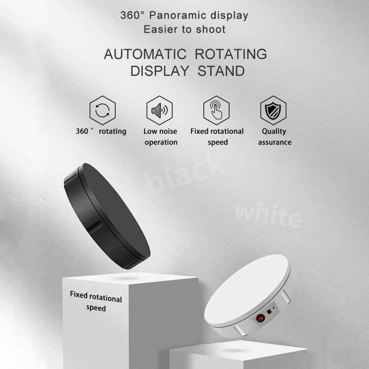 30cm Electric Rotating Turntable Display Stand Video Shooting Props Turntable for Photography, Load: 100kg, US Plug, 30cm, US Plug