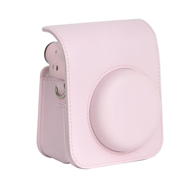 For FUJIFILM instax mini 12 Full Body Leather Case Camera Bag with Strap