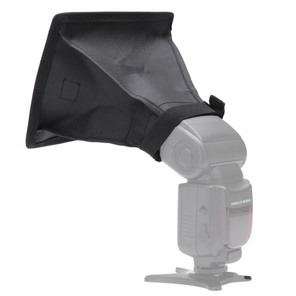 Portable Flash Folding Soft Box, Without Flash Light Holder, Size: 15 x 17 cm(Black + White)