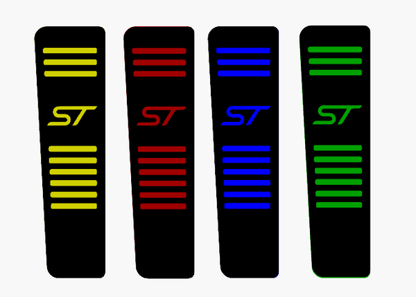 Car Enhancements UK - Dead Pedal (Multiple Designs & Colours) - Ford Focus MK2 / 2.5 All Models (2004-2010)