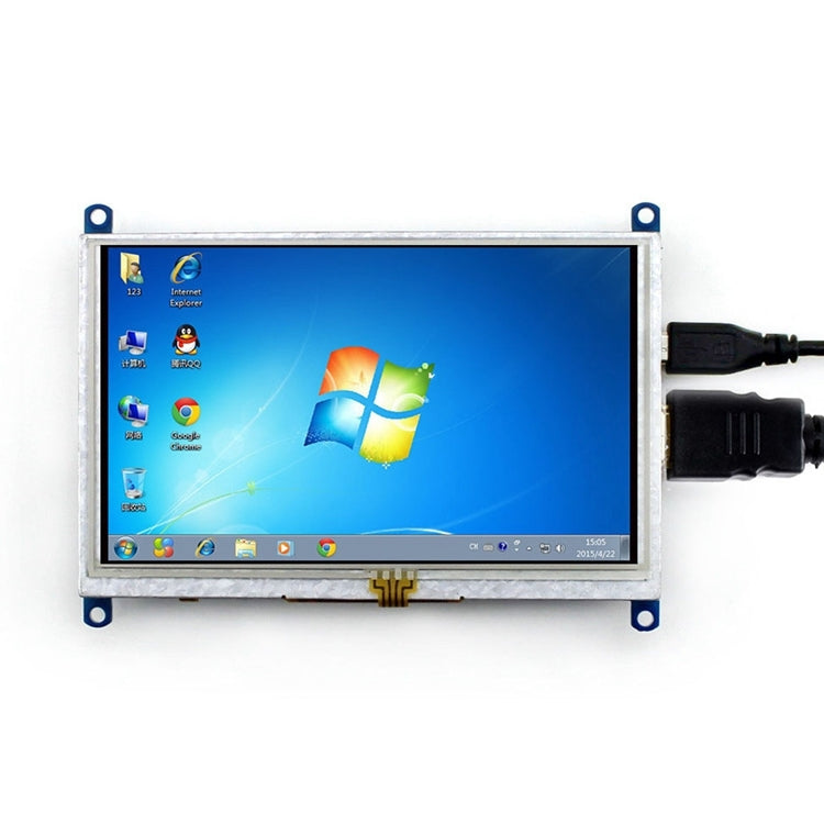 WAVESHARE 5 Inch HDMI LCD (B) 800x480 Touch Screen  for Raspberry Pi Supports Various Systems, 5 Inch HDMI LCD (B)