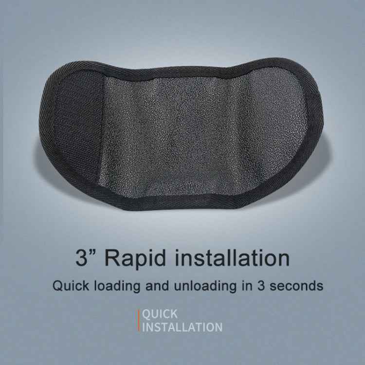 RUIGPRO Hook & Loop Fastener Backpack Mount with Screw for GoPro, DJI Osmo, Xiaoyi Cameras (Black)