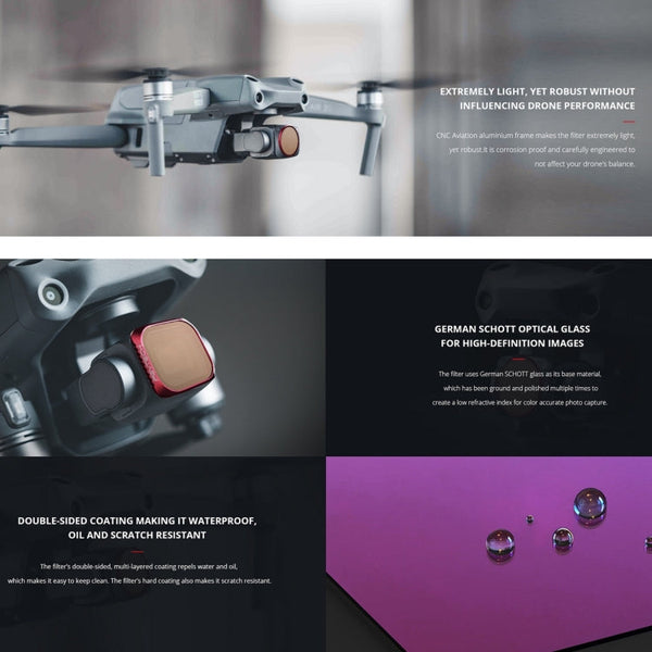 PGYTECH P-16B-065 Variable VND (6-9 Stop) Lens Filter for DJI Air 2S