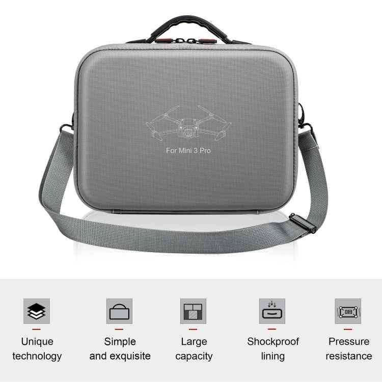 For DJI Mini 3 Pro / RC with Screen STARTRC Waterproof Shoulder Storage Bag Handbag(Grey)