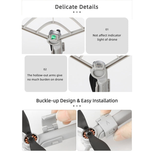 For DJI Mini 4 Pro Sunnylife N4P-KC712 Drone Propeller Protective Guard Anti-collision Ring