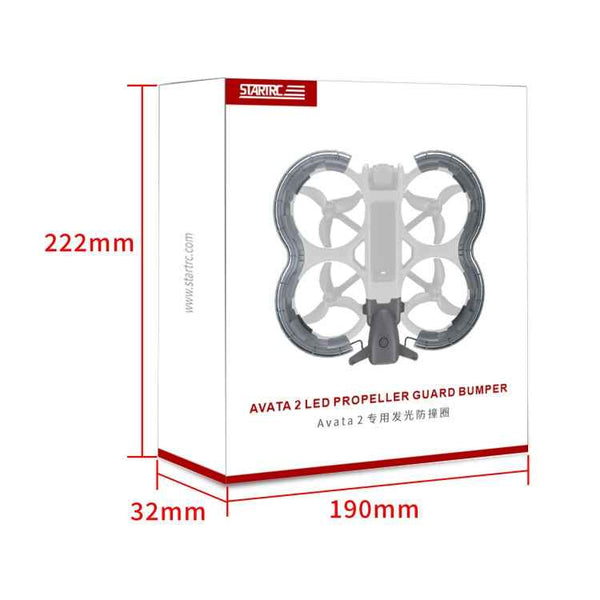 For DJI Avata 2 STARTRC Drone LED Propeller Protective Guard Anti-collision Ring, For DJI Avata 2
