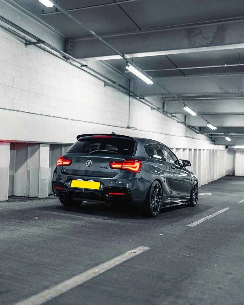 BMW M135I & M140I F20 F21 LCI EVO-1 GLOSS BLACK REAR DIFFUSER BY ZAERO (2015-2019)