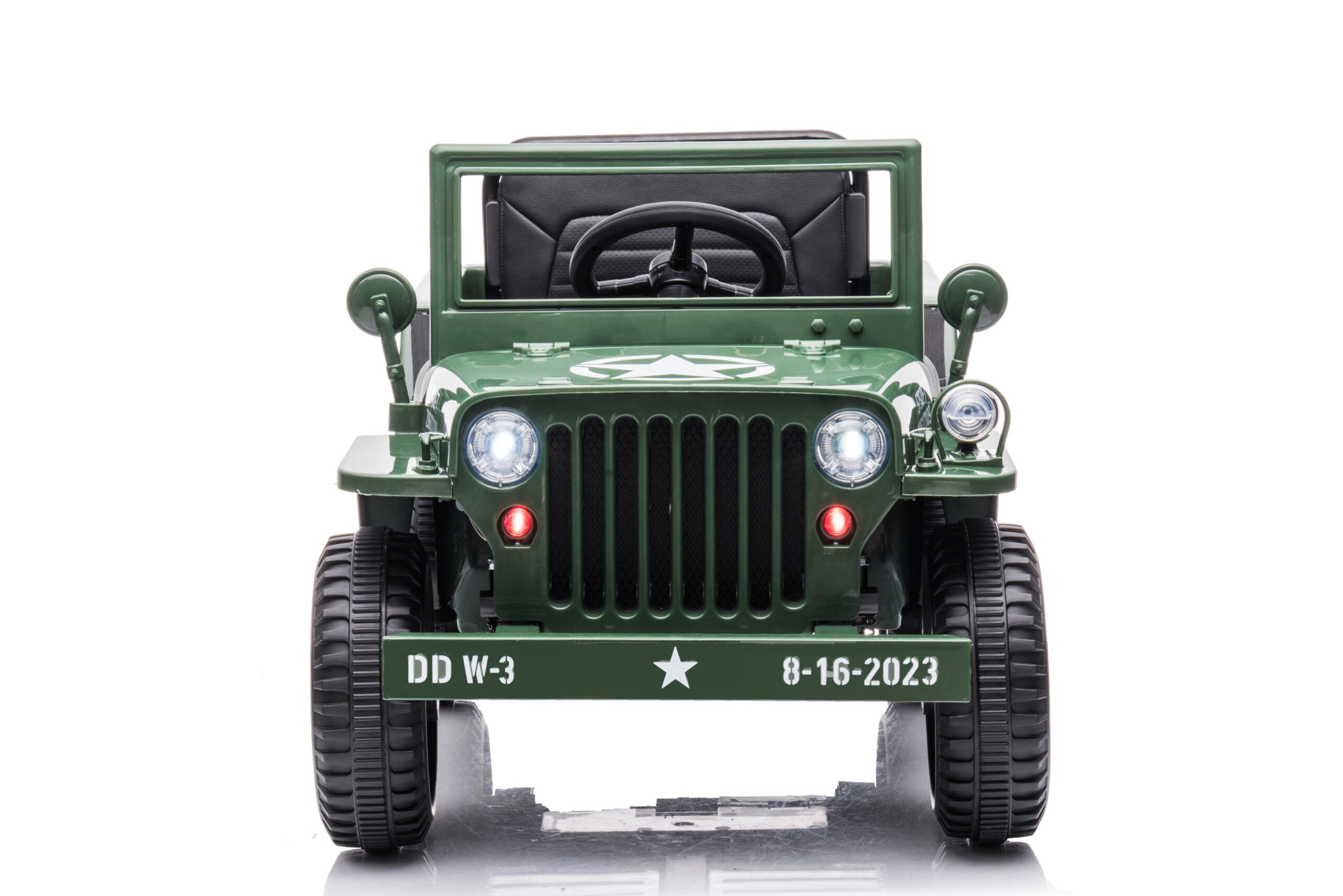 Willys Jeep 12V Kids Ride-On Car with 4 Motors