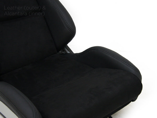 UK TATECH x1 Univ Bucket Seat Porsche Carbon 986 Boxster 987 Cayman 997 911 GT3 GT4 Style Suede Alcantara & Synthetic Leather