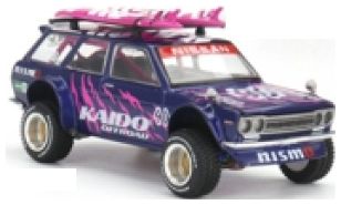 Datsun 510 4x4 Wagon Kaido Offroad V2 1:64 Scale MINI GT Diecast Model
