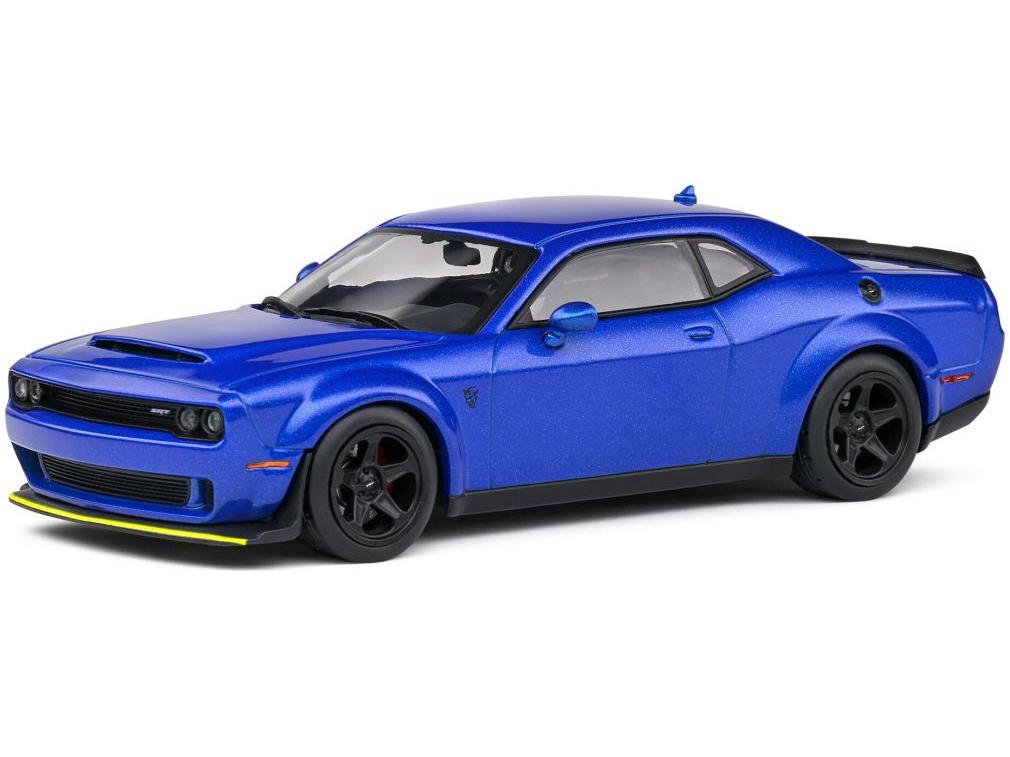 Dodge Challenger Srt 2018 Demon Blue 1:43 Scale Solido Diecast Model