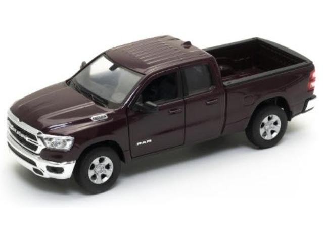 Dodge RAM 1500 2019 Metallic Burgundy 1:24 Scale Welly Diecast Model