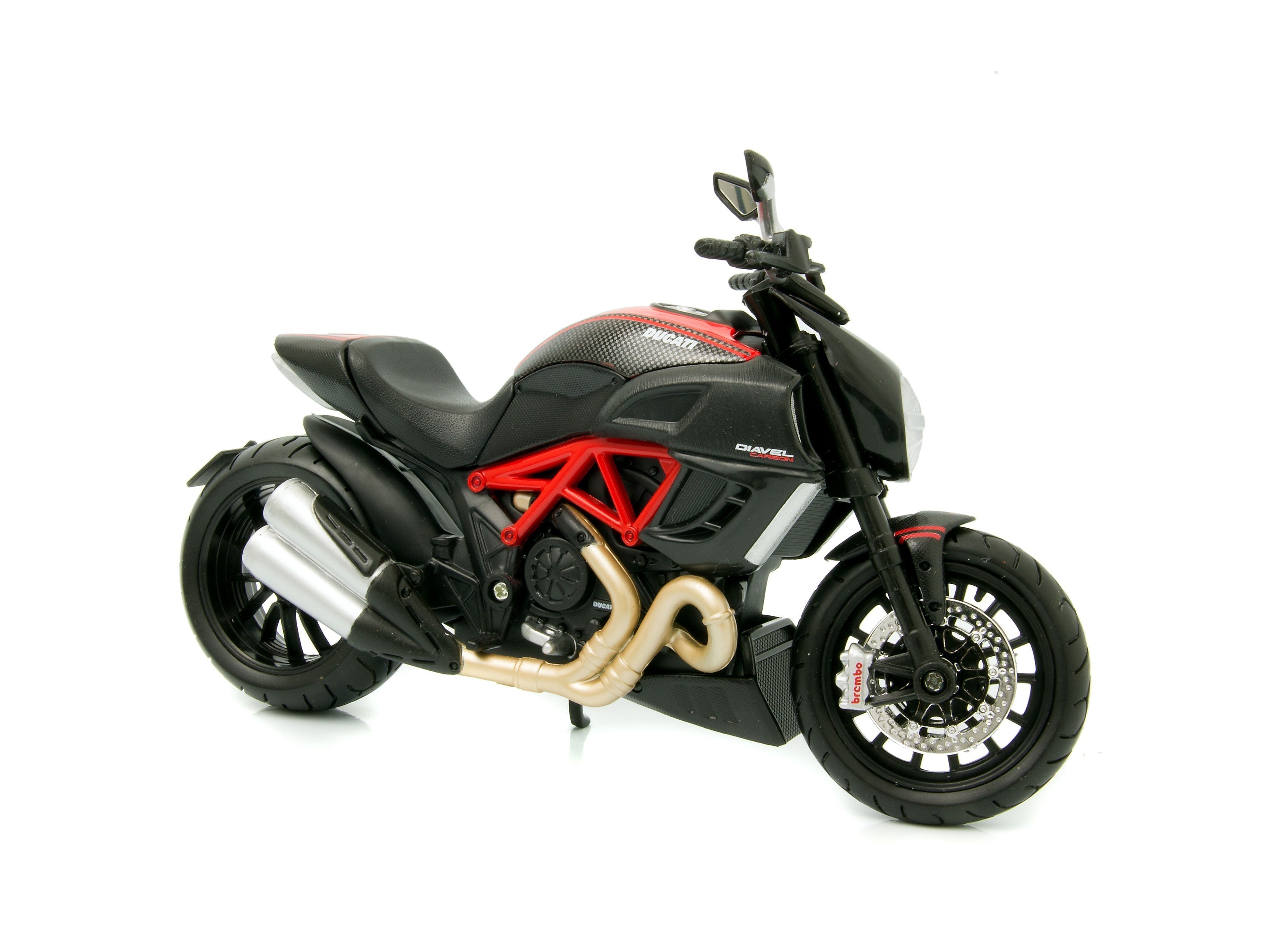 Ducati Diavel Carbon red/black - 1:12 Scale Motorbike Model