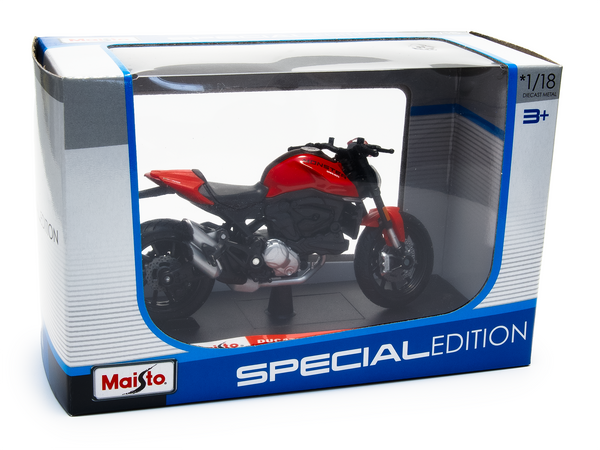 Ducati Monster 937 2021 red - 1:18 Scale Motorbike Model