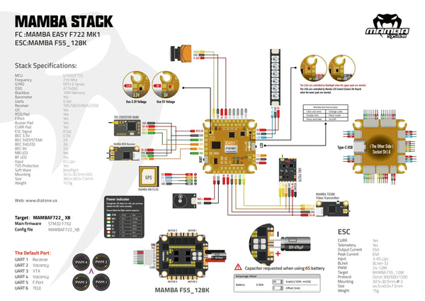 Mamba Easy F722 MK1 Flight Controller