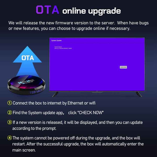 H96 Max 8K Ultra HD Smart TV Box Android 13.0 Media Player with Remote Control, RK3528 Quad-Core, 4GB+32GB(UK Plug)