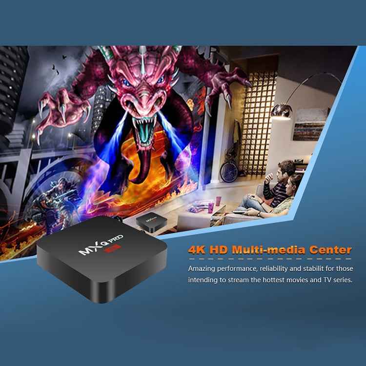 MXQ PROi 1080P 4K HD Smart TV BOX with Remote Controller, Android 7.1 S905W Quad Core Cortex-A53 Up to 2GHz, RAM: 2GB, ROM: 16GB, Support WiFi