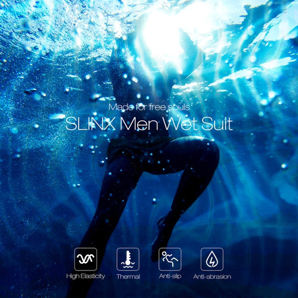 SLINX 1707 Lycra Quick-drying Long-sleeved Sunscreen Full Body Diving Wetsuit for Men