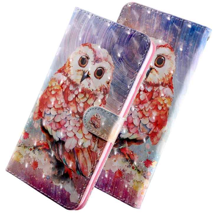 3D Coloured Drawing Pattern Horizontal Flip Leather Case with Holder & Card Slots & Wallet & Lanyard, for LG K50 / Q60, for Huawei Honor 20 Lite