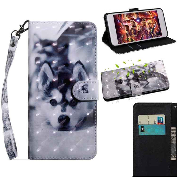 3D Painting Pattern Coloured Drawing Horizontal Flip TPU + PU Leather Case with Holder & Card Slots & Wallet, For Sony Xperia L3
