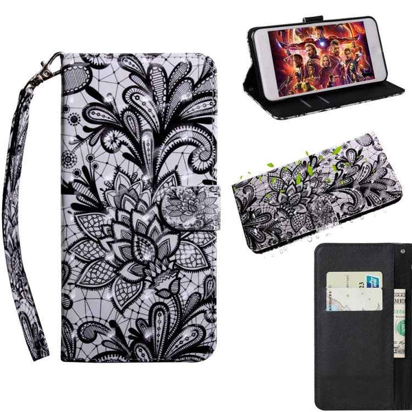 3D Painting Pattern Coloured Drawing Horizontal Flip TPU + PU Leather Case with Holder & Card Slots & Wallet, For Sony Xperia L3