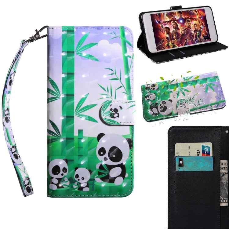 3D Painting Pattern Coloured Drawing Horizontal Flip TPU + PU Leather Case with Holder & Card Slots & Wallet, For Sony Xperia L3