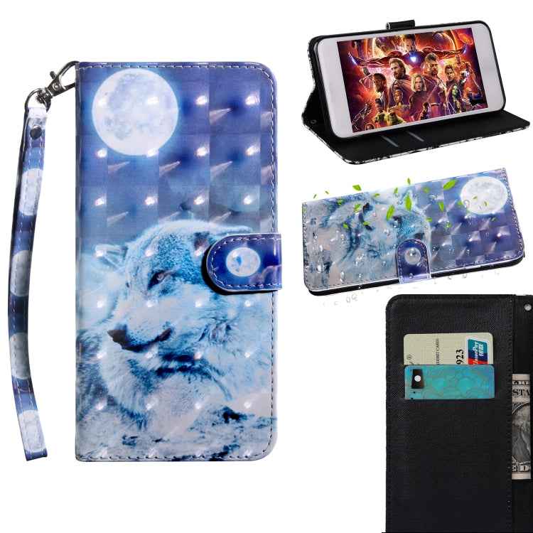 3D Painting Pattern Coloured Drawing Horizontal Flip TPU + PU Leather Case with Holder & Card Slots & Wallet, For Galaxy S10e, For Galaxy S10+