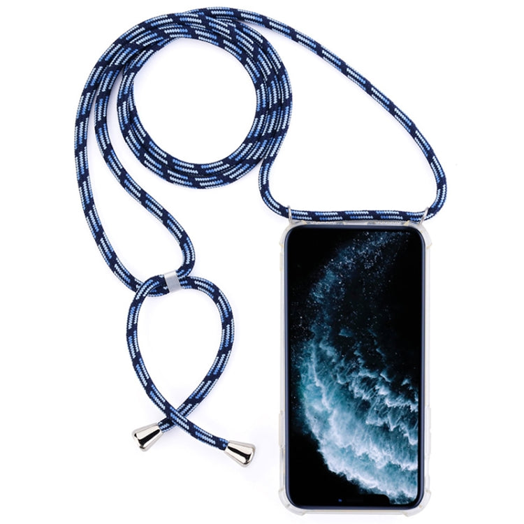 Four-Corner Anti-Fall Trasparent TPU Mobile Phone Case With Lanyard for iPhone, For iPhone 11 Pro