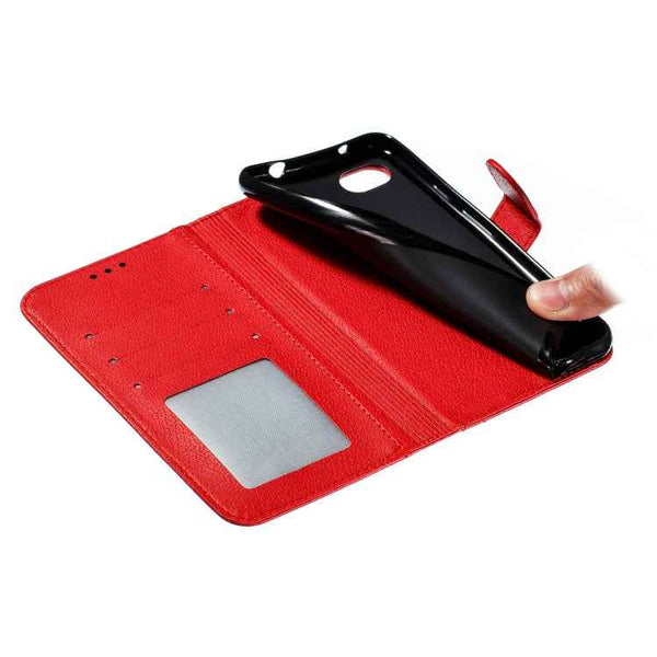 Feather Pattern Litchi Texture Horizontal Flip Leather Case with Wallet & Holder & Card Slots, For Google Pixel 3a XL, For Google Pixel 4