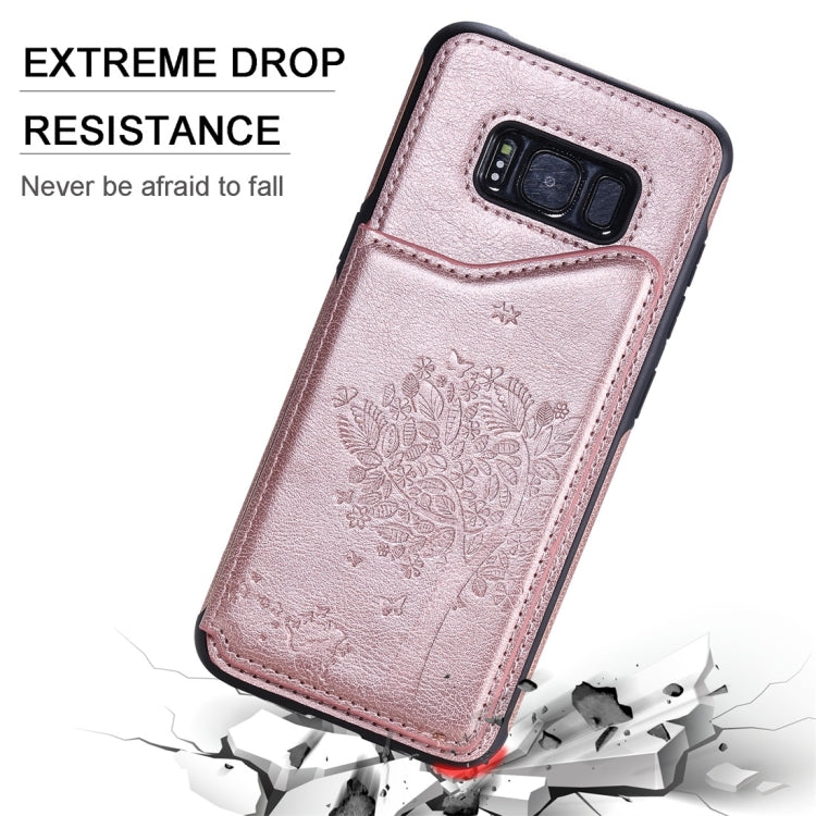 Cat Tree Embossing Pattern Shockproof Protective Case with Card Slots & Photo Frame, For Galaxy S8, For Galaxy S8+, For Galaxy S9, For Galaxy S9+