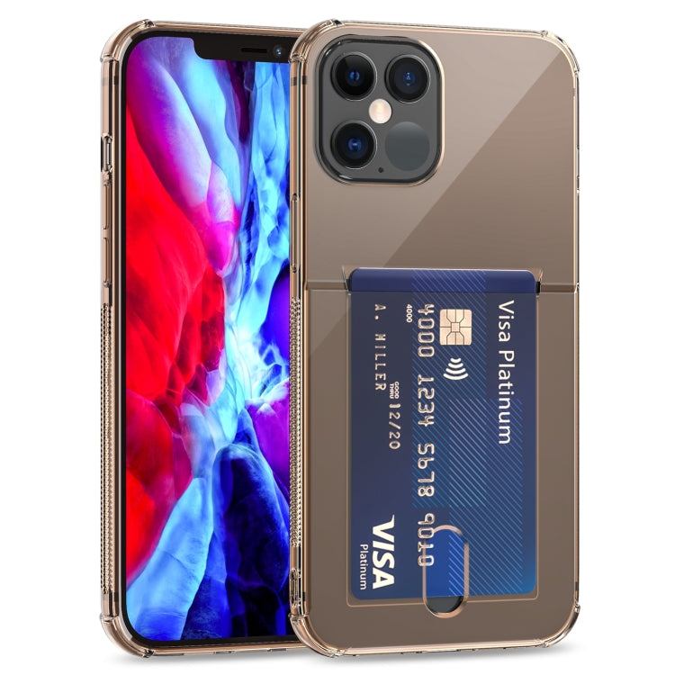 TPU Transparent Protective Case with Card Slots, For iPhone 12, For iPhone 12 Mini