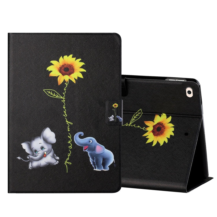Colored Drawing Horizontal Flip Leather Case with Holder & Card Slots & Sleep / Wake-up Function, For iPad Mini 5/4/3/2/1, For iPad 10.2 / iPad Air 10.5 （2019） / iPad Pro 10.5 inch, For iPad Air / Air 2 / 2017 / 2018                                    ...