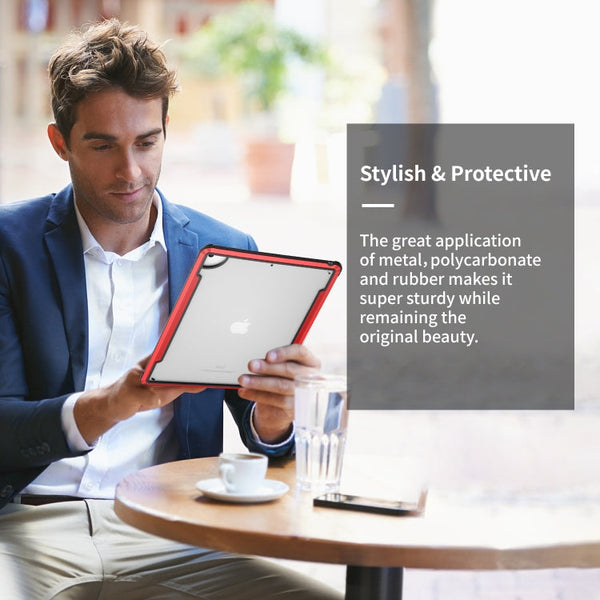 iPAKY Thunder Series Aluminum Frame + TPU Bumper + Clear PC Shockproof Case