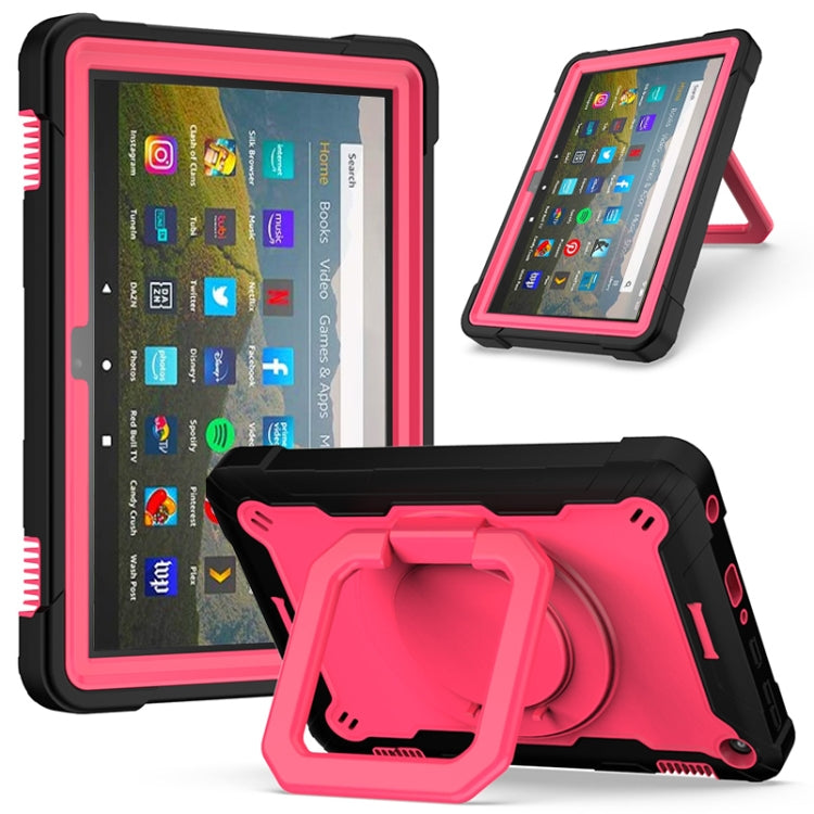 Contrast Color Shockproof Robot Silicone + PC Case with Wristband Holder