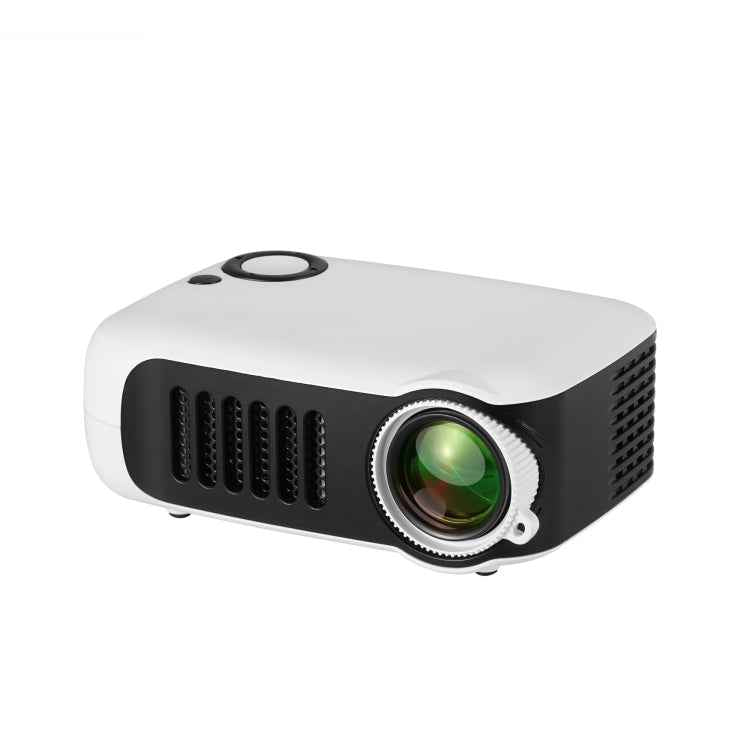 TRANSJEE A2000 320x240P 1000 ANSI Lumens Mini Home Theater HD Digital Projector, Plug Type: US Plug, Plug Type: US Plug(White)